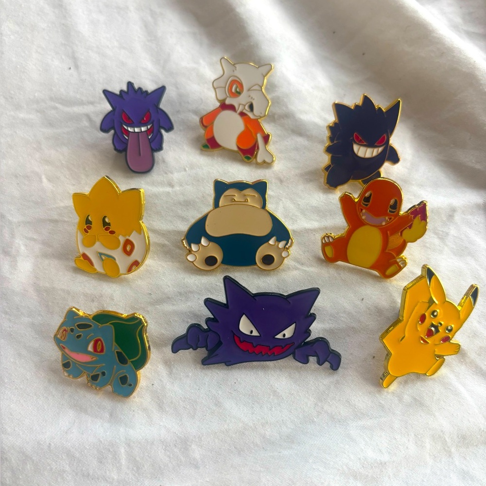 Pokemon Character Enamel Pins Set brand new bundle or mix and match